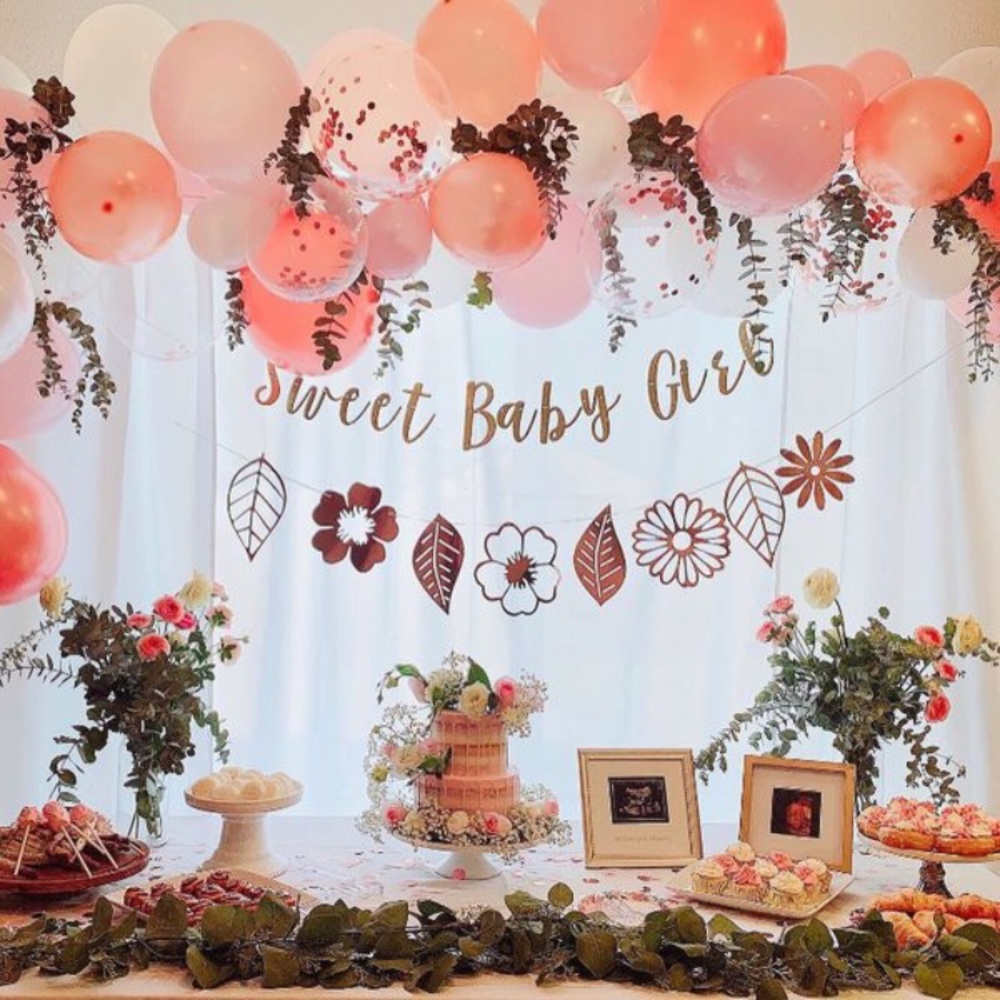 Gold “Sweet Baby Girl” Banner